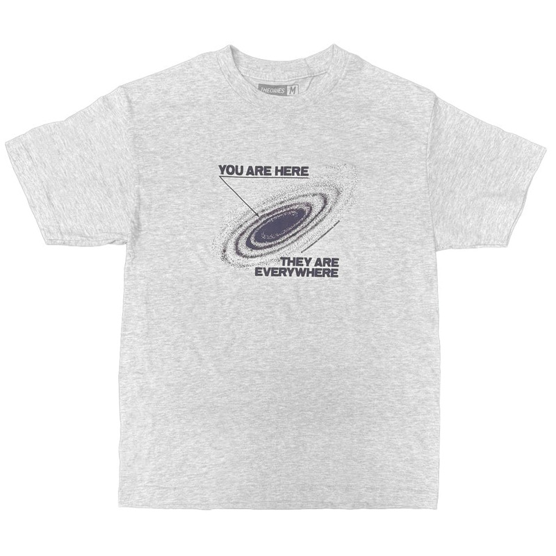 Theories You Are Here T Shirt Ash Small