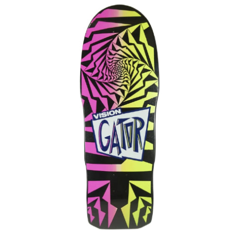 Vision Gator II Skateboard Deck Black/Pink/Yellow Fade 10.25″ 10.25″