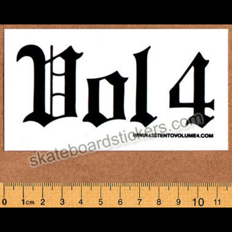 Volume 4 / Vol 4 – Old E Skateboard Sticker
