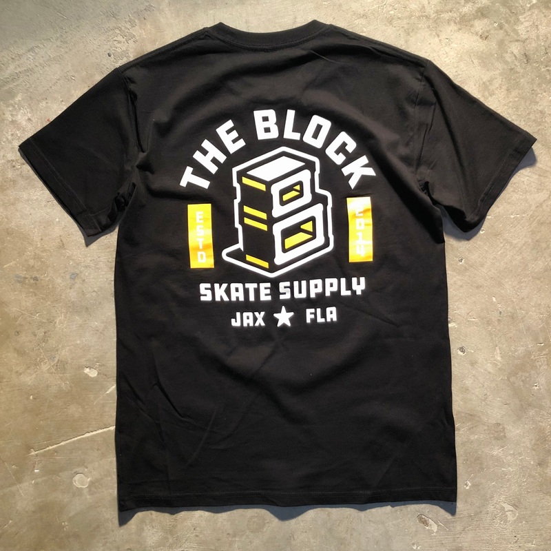 Block – Another Roots Logo T-Shirt – Black XS