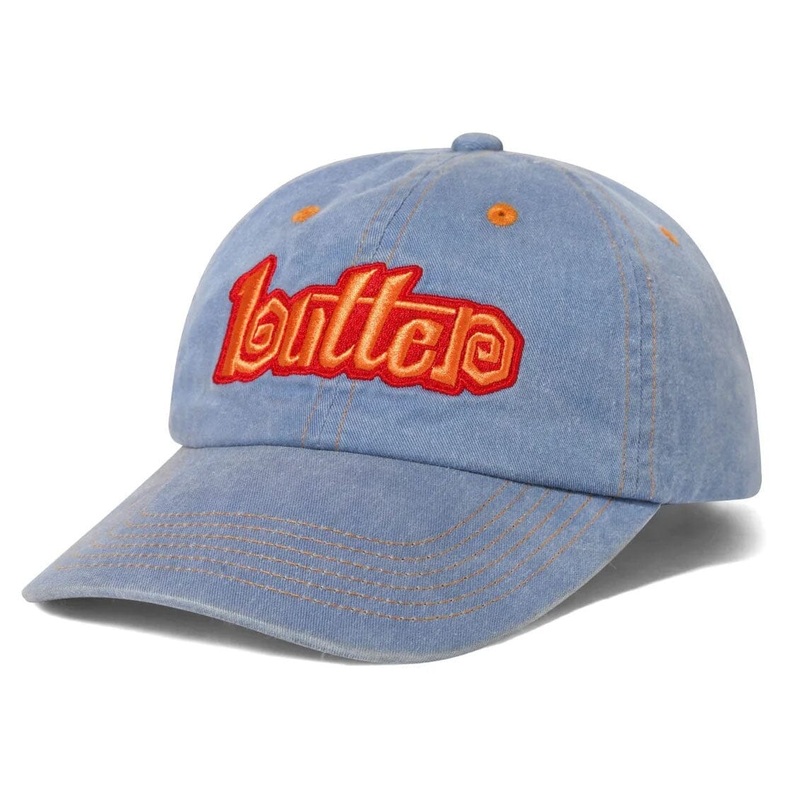 Butter Goods Swirl 6 Panel Cap Washed Slate
