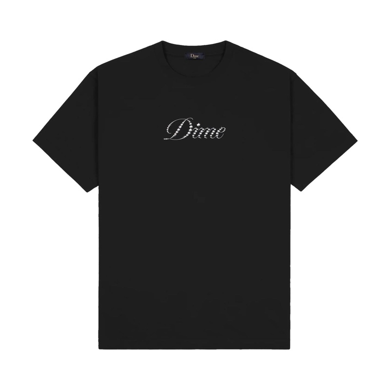 Dime Icy Cursive T-Shirt Black M