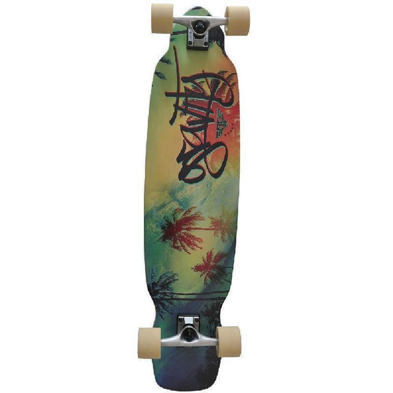 Gravity Top Mount 39″ Wavy Longboard Complete