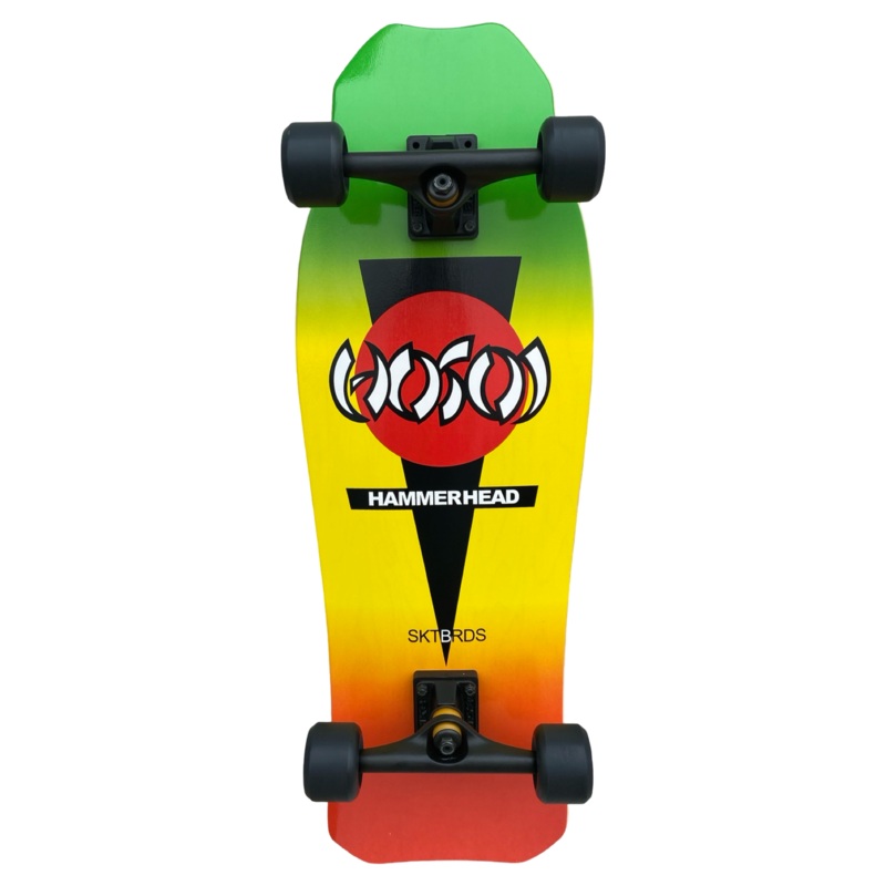 Hosoi Hammerhead Double Kick Rasta 10.25″ Complete Skateboard