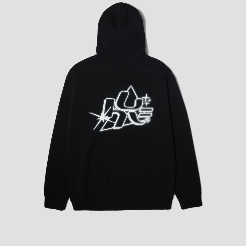 HUF Glow Pullover Hood Black Small