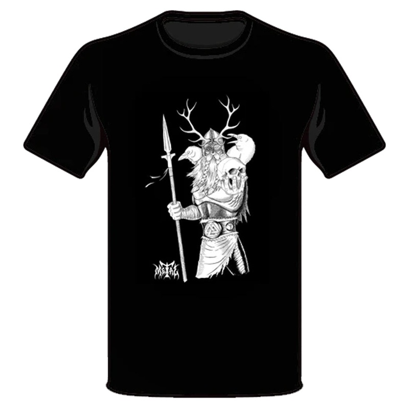 Metal Skateboards Odin T Shirt Black/ White Small