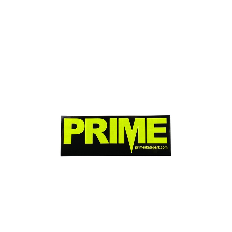 Prime Delux OG SP Sticker M – Black / Neon Yellow