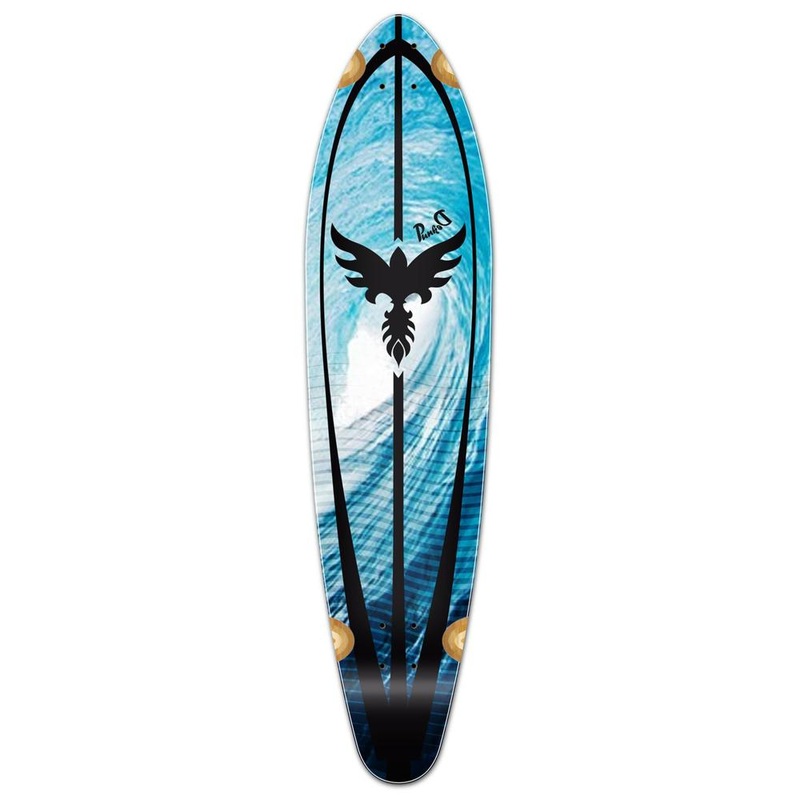 Punked Kicktail Tsunami Longboard Deck Deck