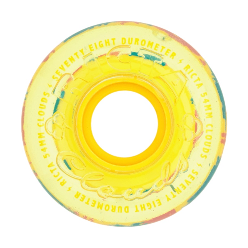 RICTA CLOUDS SPLATTER YELLOW CAMO 54MM 78A WHEELS
