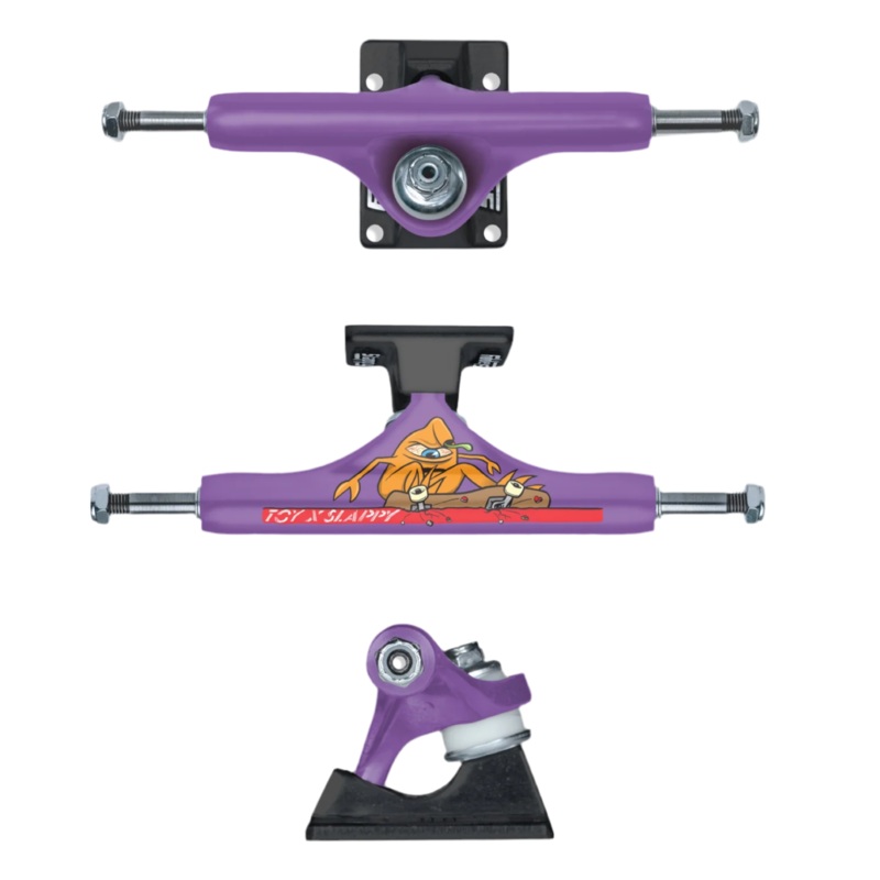Slappy x Toy Machine ST1 Classic Hollow Purple/Black Skateboard Trucks 8″ Axle