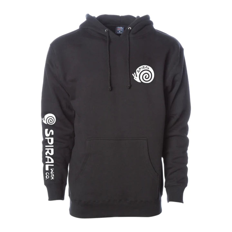 Spiral Wax Co. Snail Hoodie MD Black