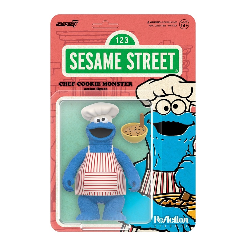 Super7 x Sesame Street – Chef Cookie ReAction Figure