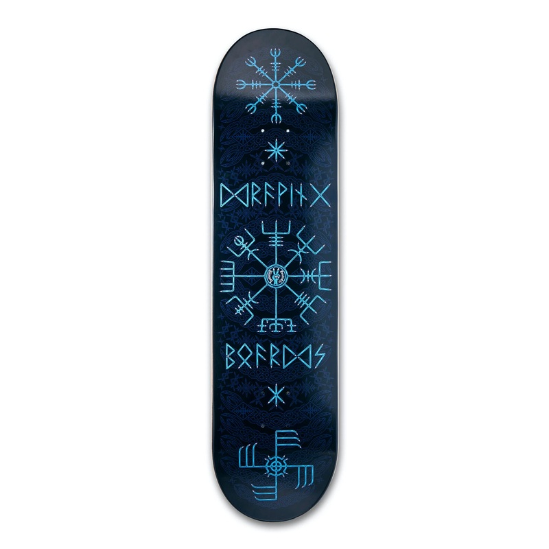 The Drawing Boards – 8.125″ Norse Deck – Blue 8.125″