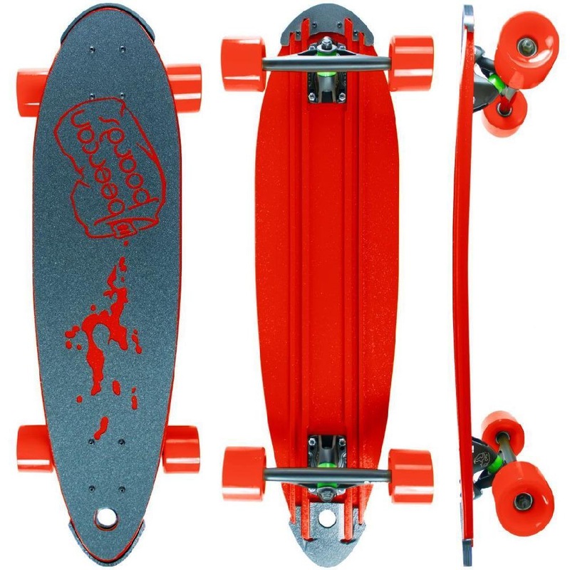 Beercan Red 30″ Pintail Longboard Complete
