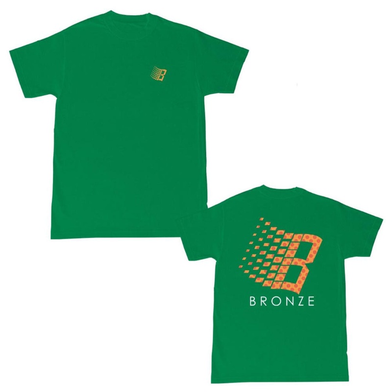 Bronze Tee Polka Dot Logo Kelly Green SM