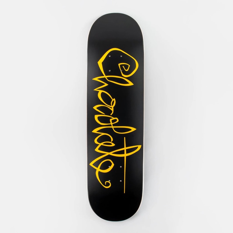 Chocolate 8.25″ OG Script Jesus Fernandez Twin Tip Deck – Black 8.25″