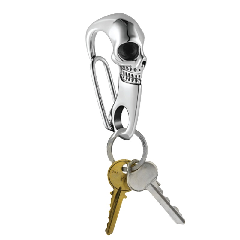 DEATHWISH Skull Caribiner Keychain