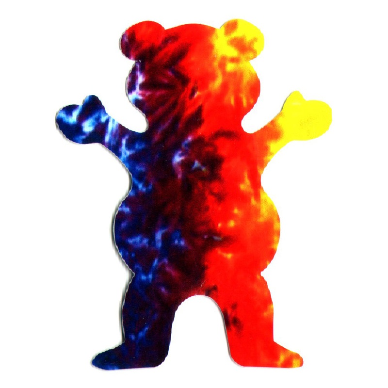 Grizzly Griptape Skateboard Sticker – 7.5cm high approx