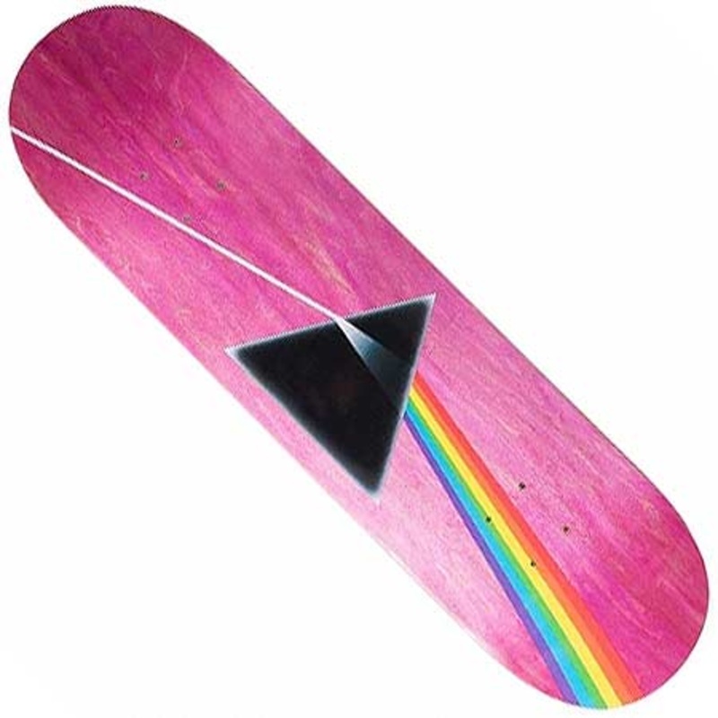 Habitat Pink Floyd Dark Side of The Moon Deck Pink 8.5 x 32.25 WB:14.25