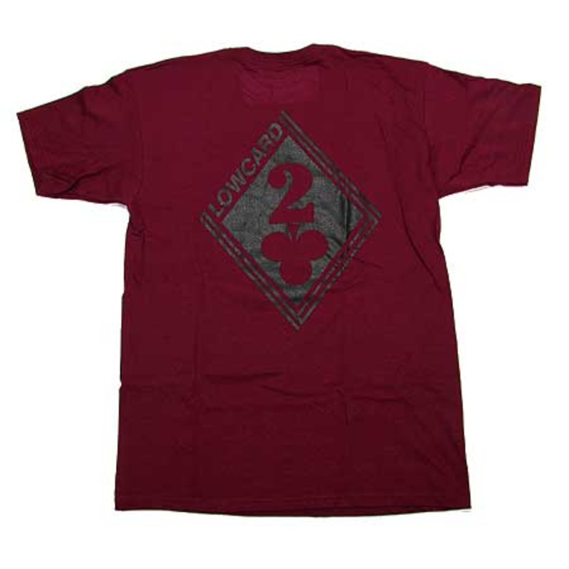 Lowcard Magazine Barmuda T Shirt Maroon Medium