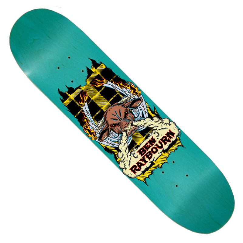 Metal Skateboards Ben Raybourn Steer Shaped Deck Assorted Woodgrain 8.75 x 32.5 WB:13.625/14