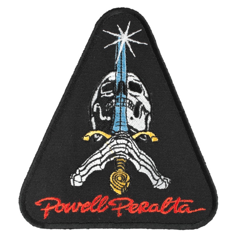 Powell Peralta Skateboards “Skull And Sword- Black” Patch