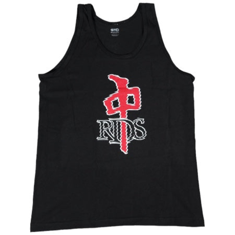 Red Dragon Refracted Tank Top Black Medium