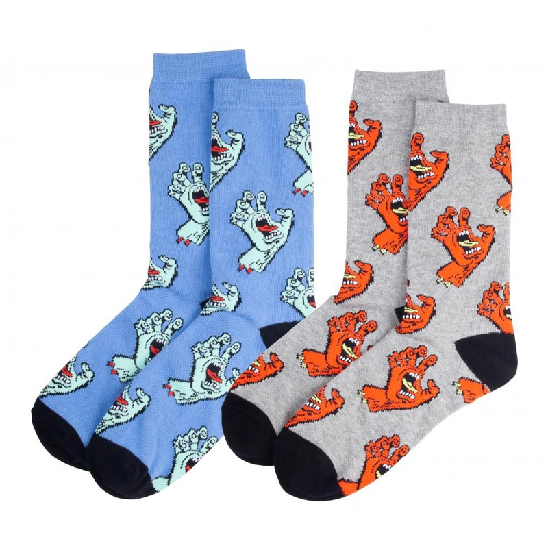 Santa Cruz Multi Hand Socks Navy & Athletic Heather