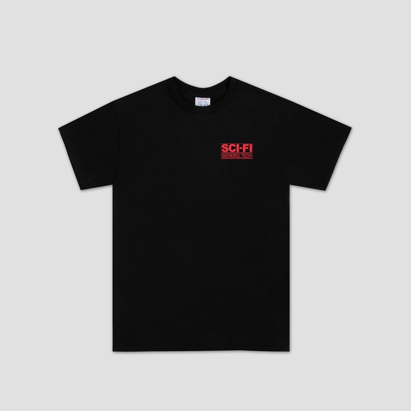 Sci-Fi Fantasy Generic Tech T-Shirt Black Small
