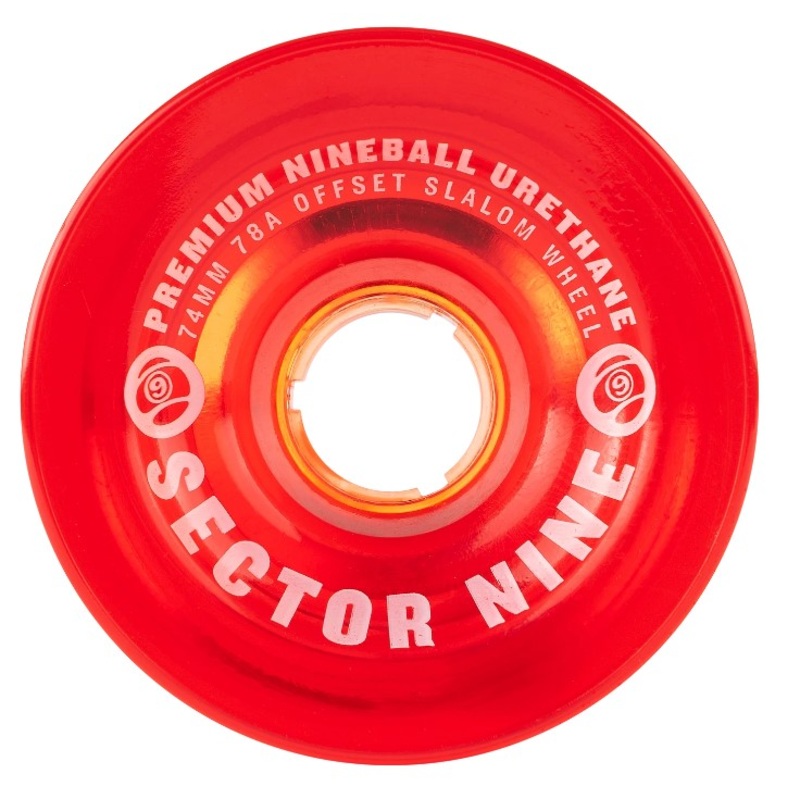 Sector 9 Nineballs Skateboard Wheels Red 74MM 78A 74mm