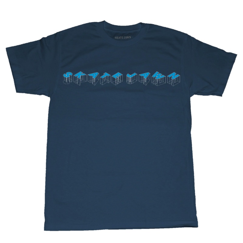 Skate Jawn Blueprint T-Shirt Navy LG