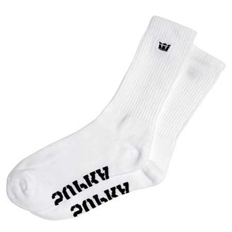 Supra Icon Crew Socks White One size fits all