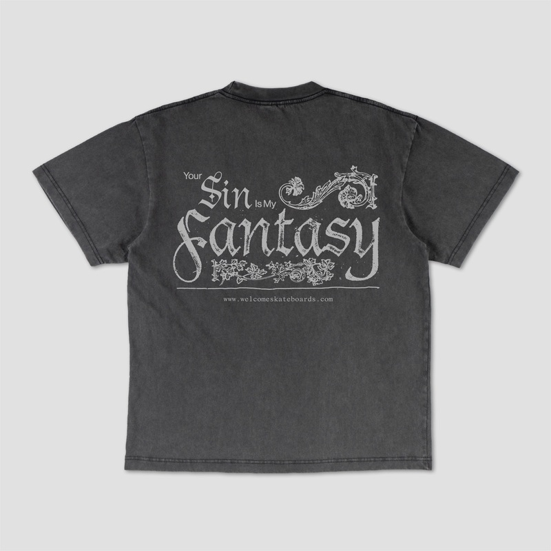 Welcome Paladin Boxy T-Shirt Vintage Black Small
