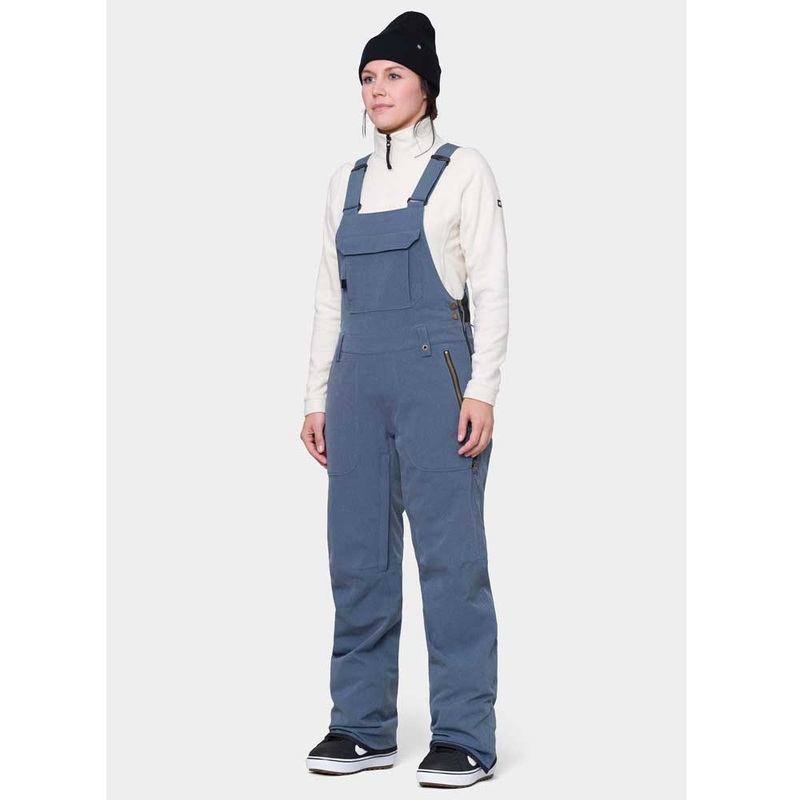 686 Women’s Black Magic Insulated Snow Bibs – 2025 Small Indigo Denim