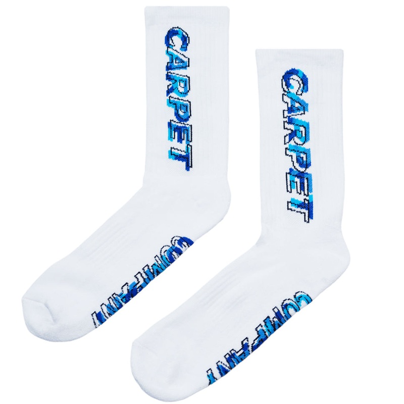 Carpet Company Misprint Camo Socks White One Size Fits All