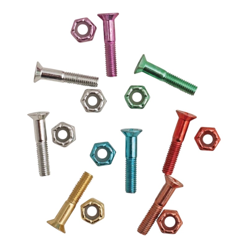 DGK Spittaz 1″ Colored Bolts Hardware (1 Pack) 1
