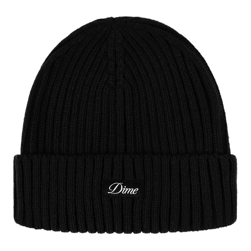 Dime Cursive Beanie Black