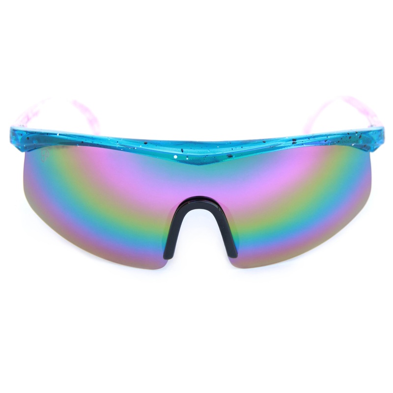 Fire Birds Polarized Sunglasses (Blue/Pink Splatter)