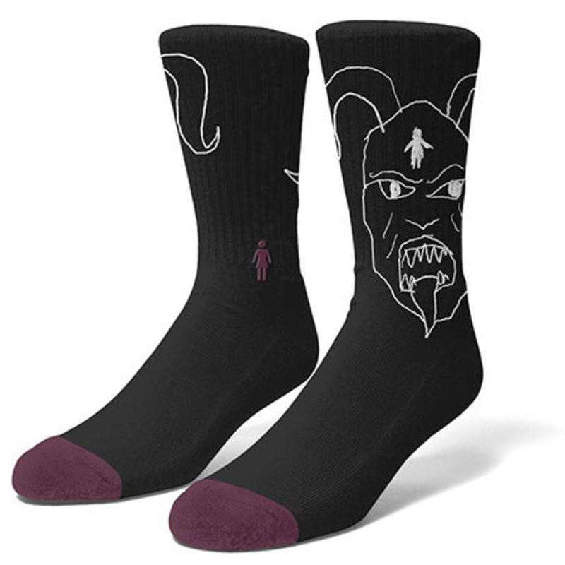 Girl Devil OG Socks Black One size fits all