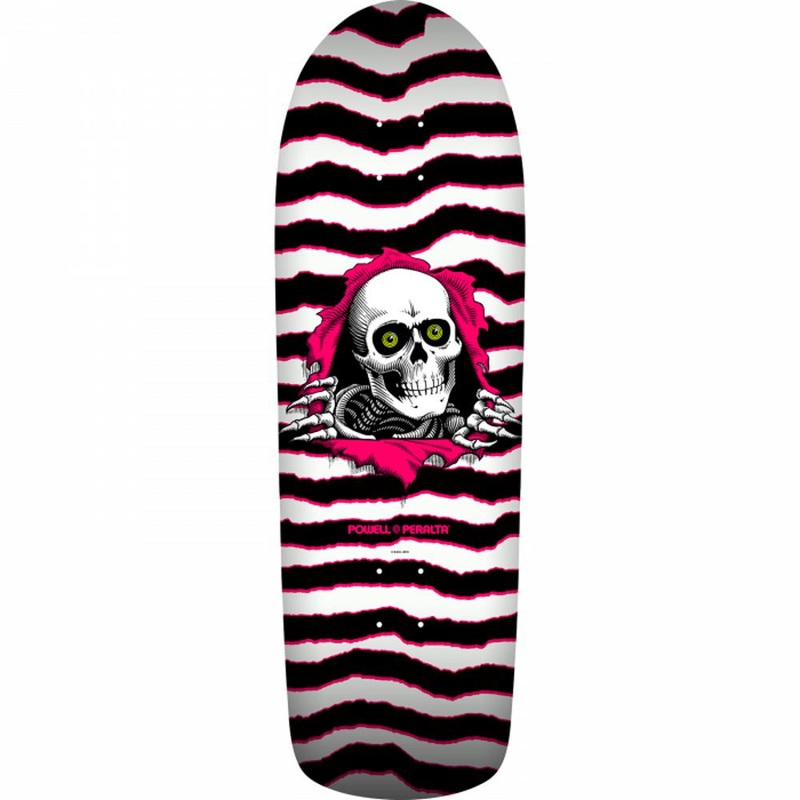 Powell Peralta Old School Ripper 10″ White/Pink Skateboard Deck