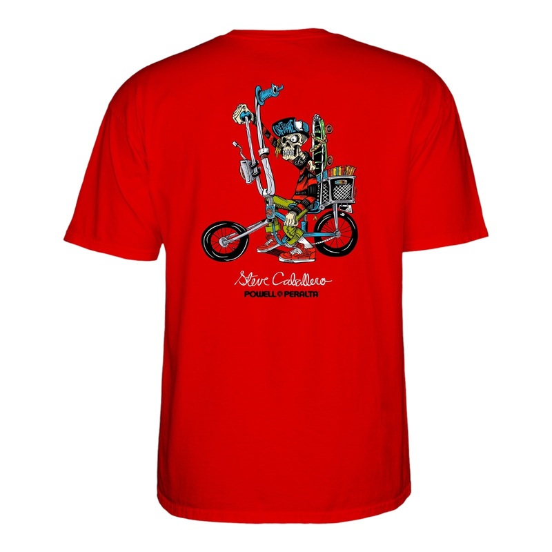 Powell Peralta Steve Caballero Chopper Bike T-Shirt Red S