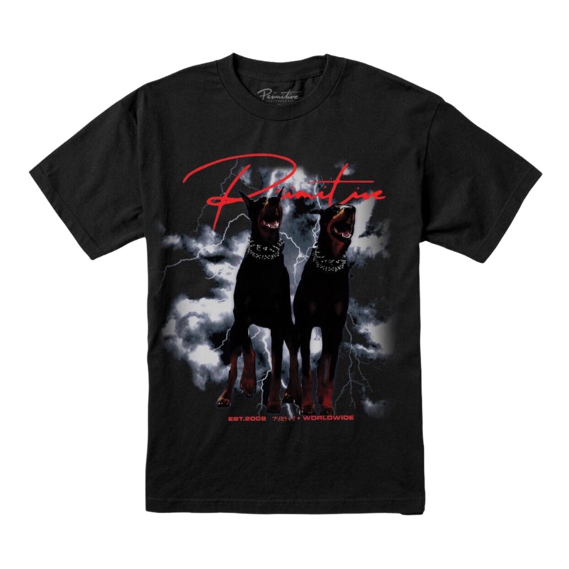 Primitive Friends Washed T Shirt Black S