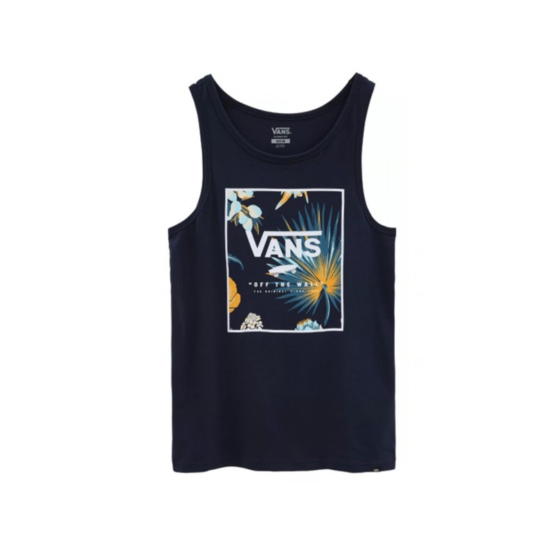 Print Box Tank Top (Dress Blues) S