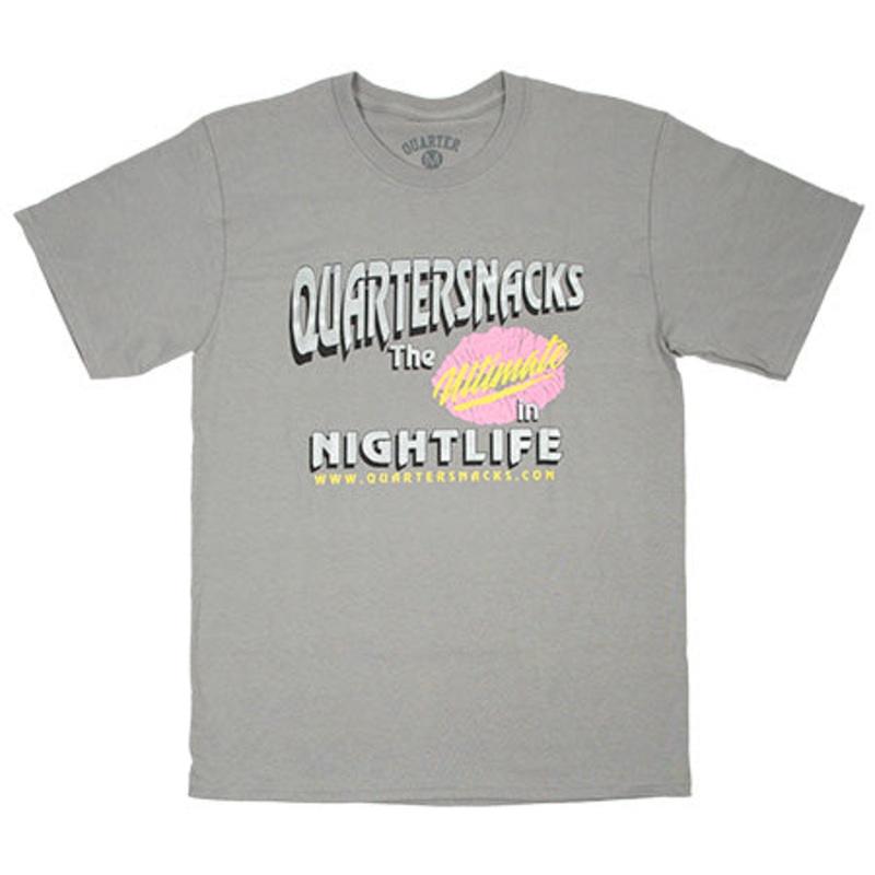 Quartersnacks Nightlife T Shirt Charcoal Large