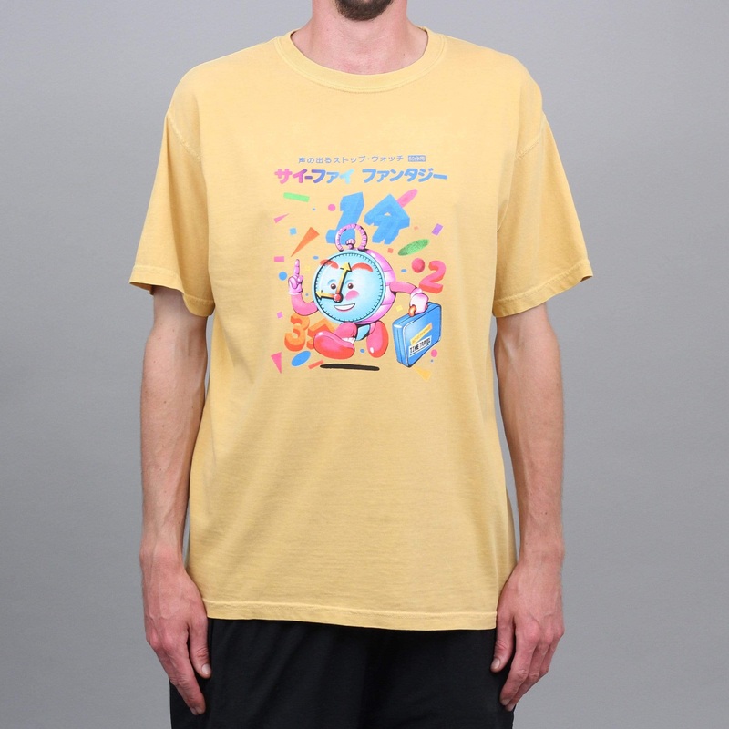 Sci-Fi Fantasy Time Travel T-Shirt Mustard Small
