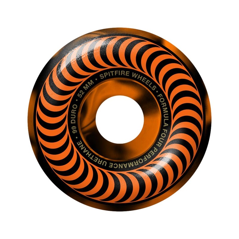 SF F499 Classic Swirl Black/Orange 52mm Wheels
