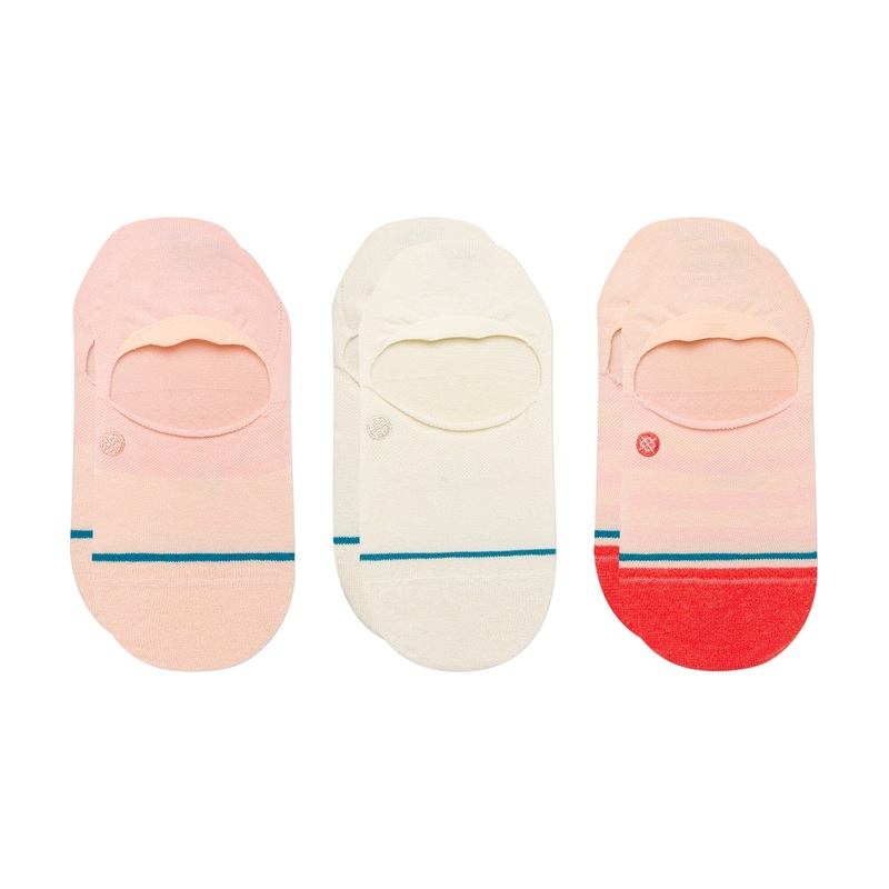 Stance Womens Absolute 3 Pack Socks Peach S :: Men 3-5.5 / Women 5-7.5