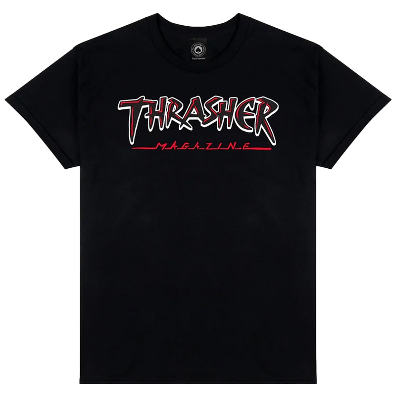Thrasher Magazine Slash T Shirt Black Medium