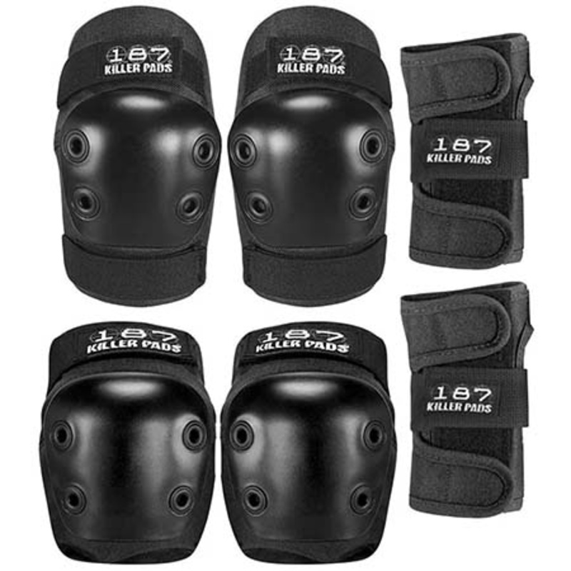 187 Killer Pads Junior Six Pack Pad Set Black Junior