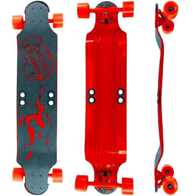 Beercan Red 38″ Root Beer Drop Down Longboard Complete